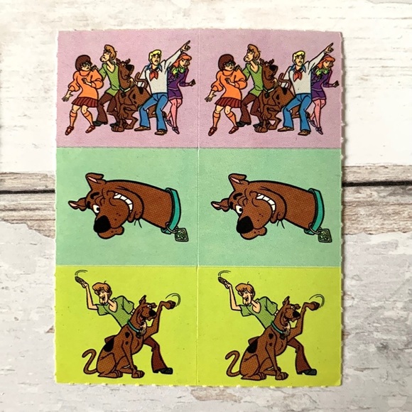 Scooby Doo Sticker Bundle Shaggy Velma Fred Daphne Crafts Fun Kids 20 Sheets - Picture 4 of 4
